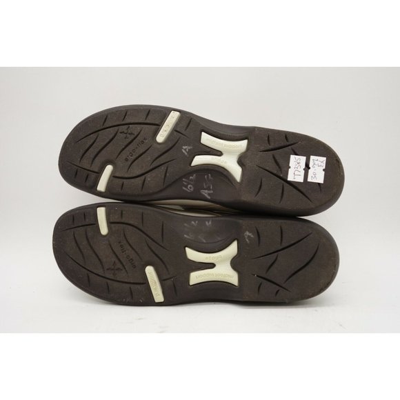 PW Minor Tia Beige Leather Adjustable Slip On Driving Loafers Shoes Womens 6.5 M - Picture 11 of 11